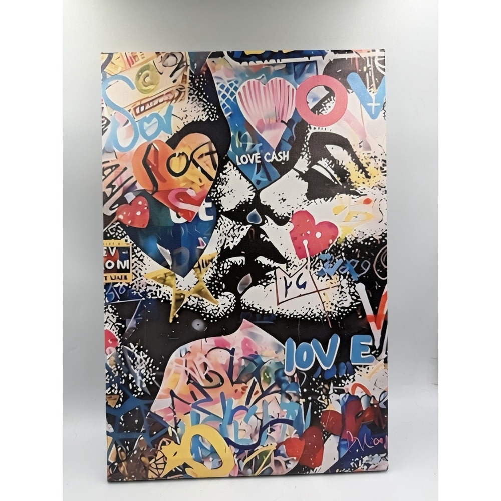 Urban Pop Chaos Canvas Spray Paint Print Design Canvas 12x18in